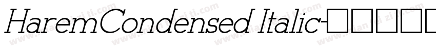 HaremCondensed Italic字体转换